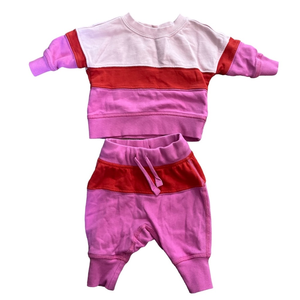 Hanna Anderson Baby Colorblock French Terry Sweats Set